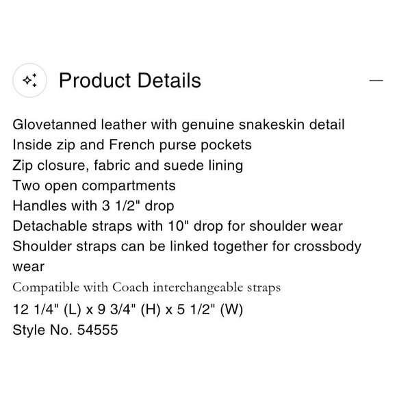 COACH 1941 Exotic Tea Rose Rogue OL/Black - Picture 12 of 12